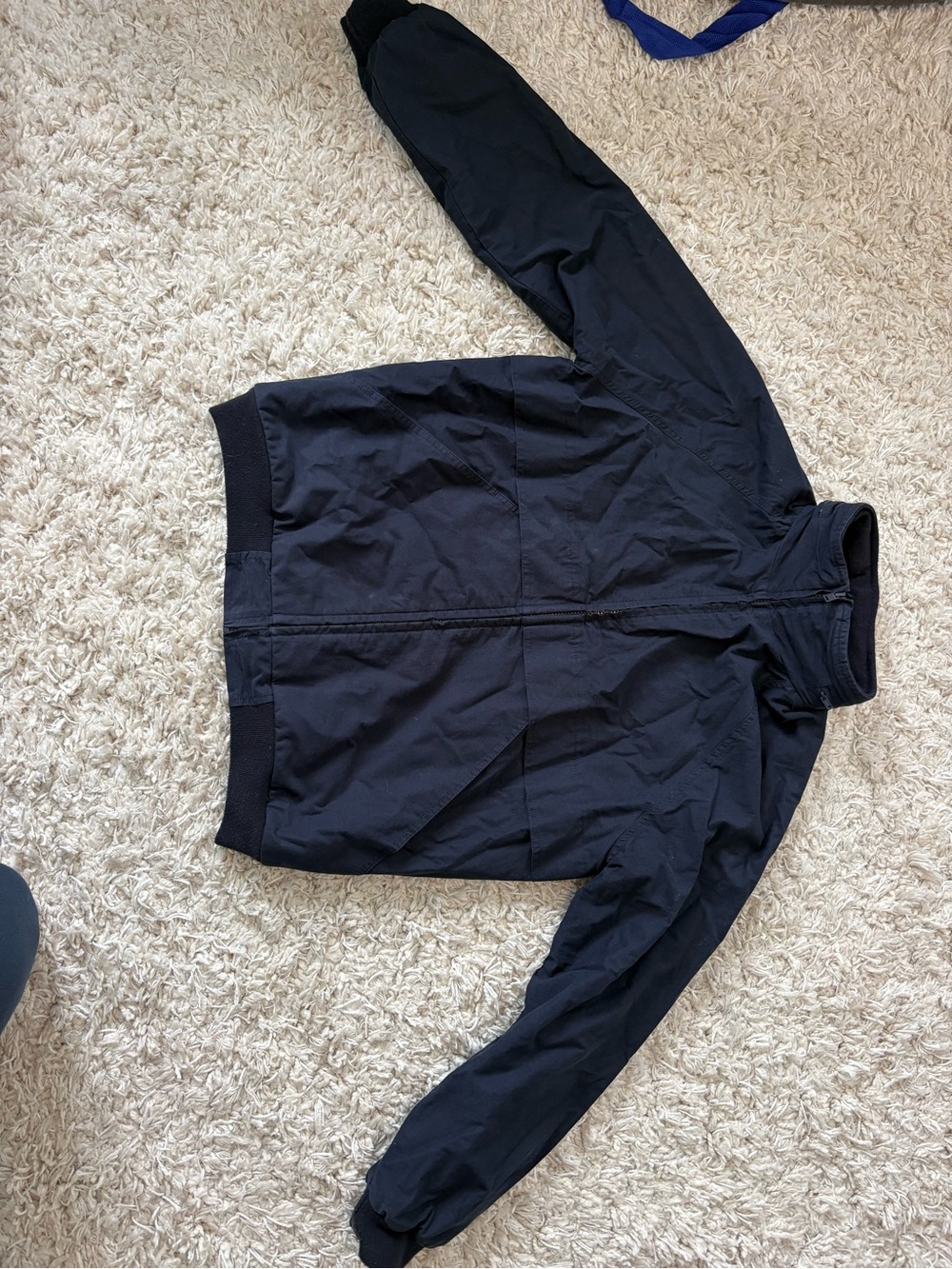 Navy Bomber Jacket - Classic Lightweight Coat